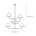 Orenis Fabric Chandelier-Moonnatur