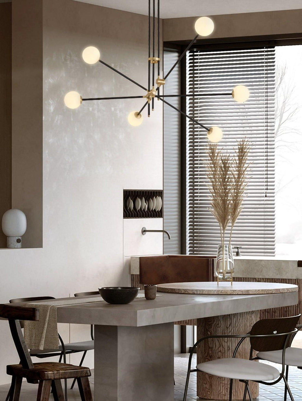 Brierera Glass Chandelier-Moonnatur
