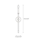 Ordelina Brass Wall Light-Moonnatur