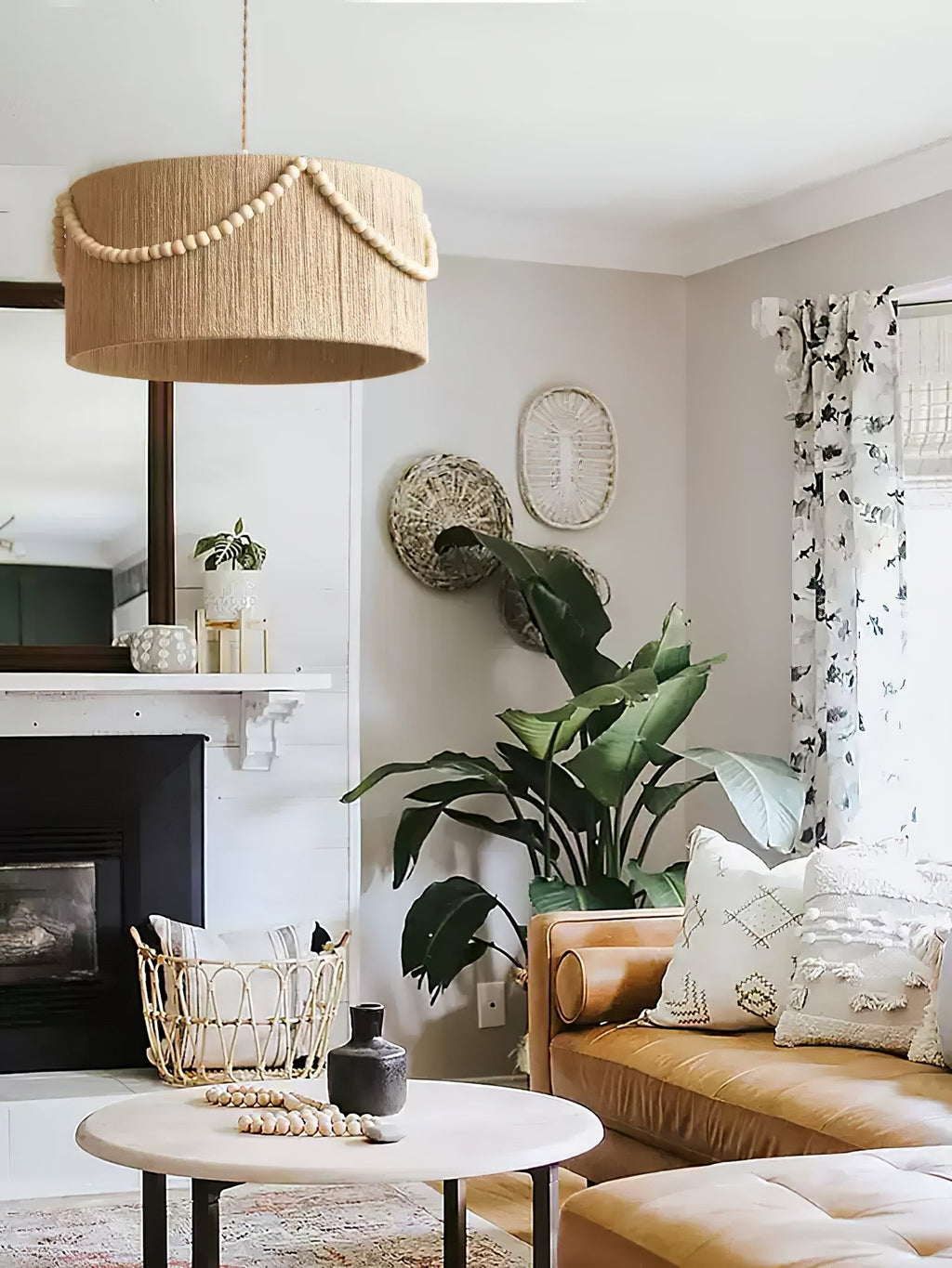 Talora Jute Pendant Lamp-Moonnatur