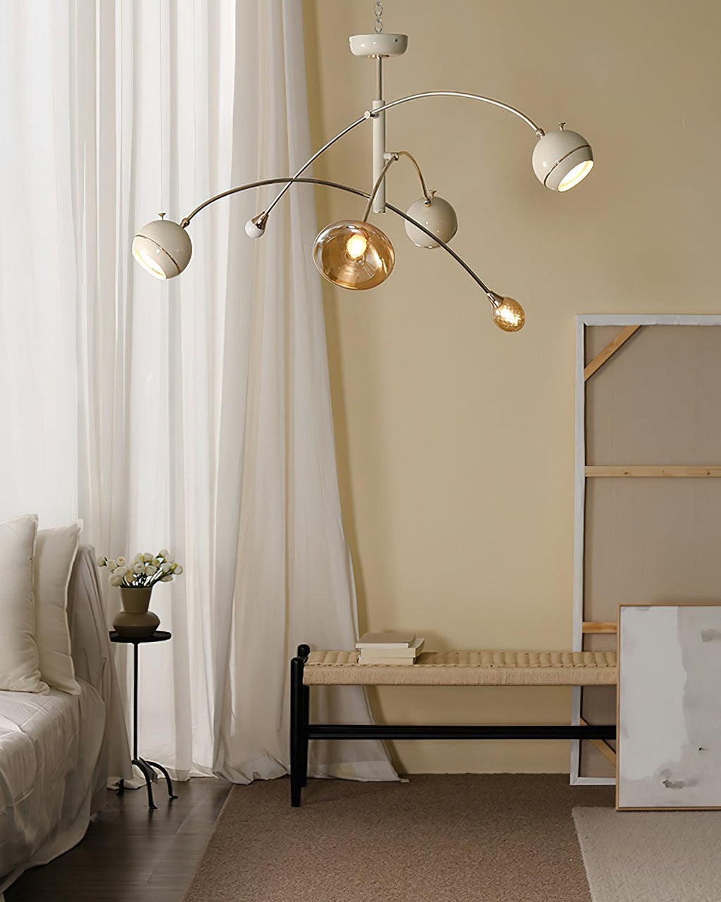 Ravelune Glass Chandelier-Moonnatur