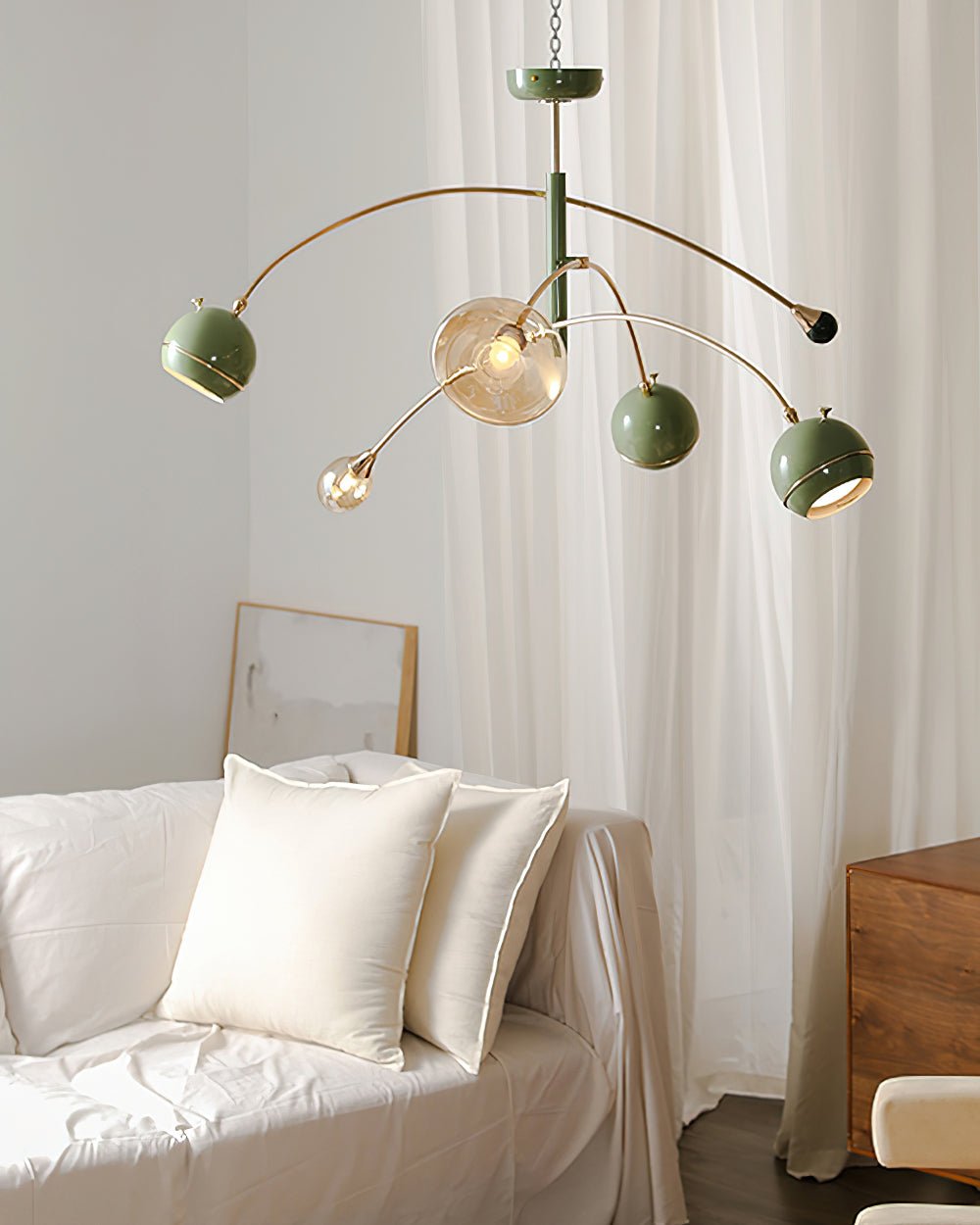 Ravelune Glass Chandelier-Moonnatur