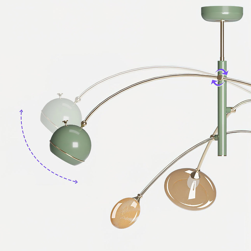 Ravelune Glass Chandelier-Moonnatur