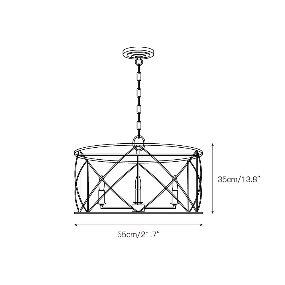 Morrelenna Metal Chandelier-Moonnatur