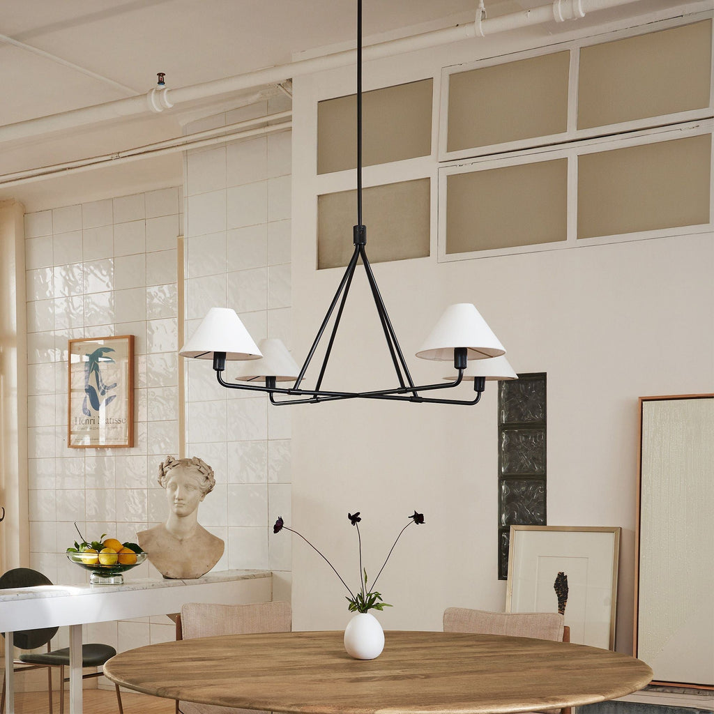 Idenune Fabric Chandelier-Moonnatur
