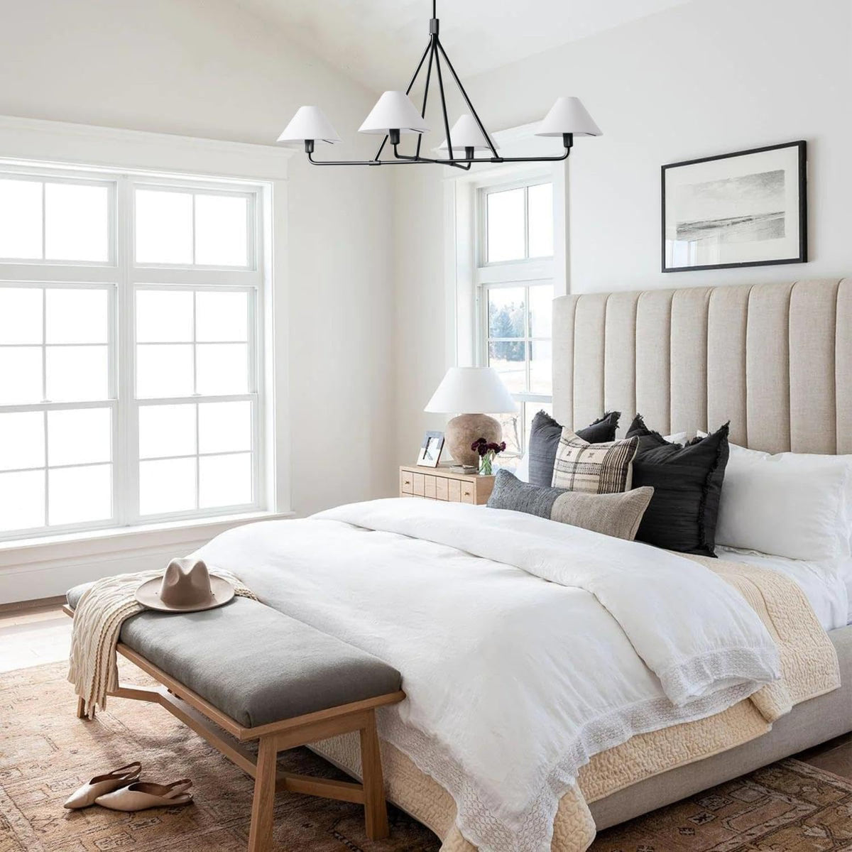 Nardenaria Fabric Chandelier-Moonnatur
