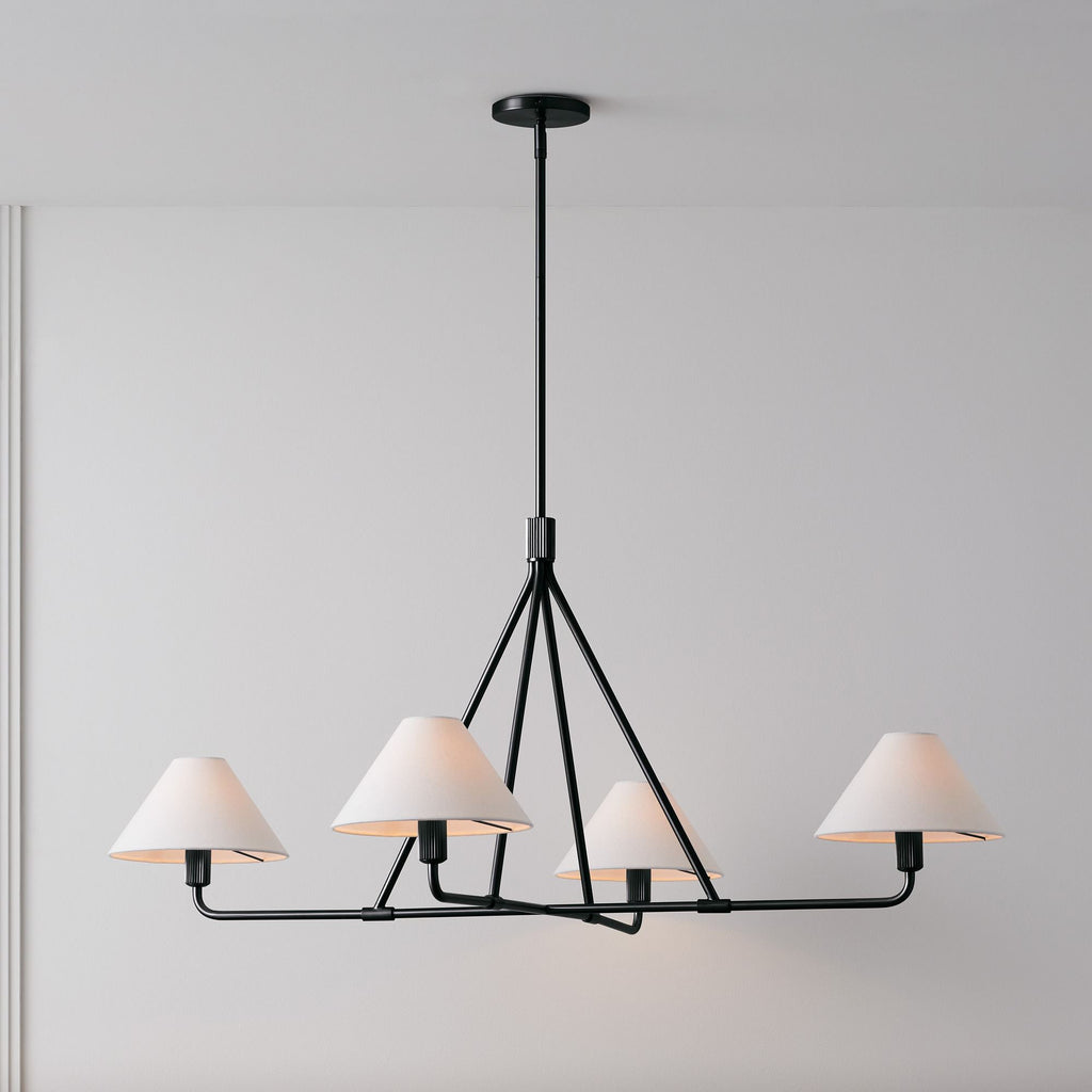 Idenune Fabric Chandelier-Moonnatur