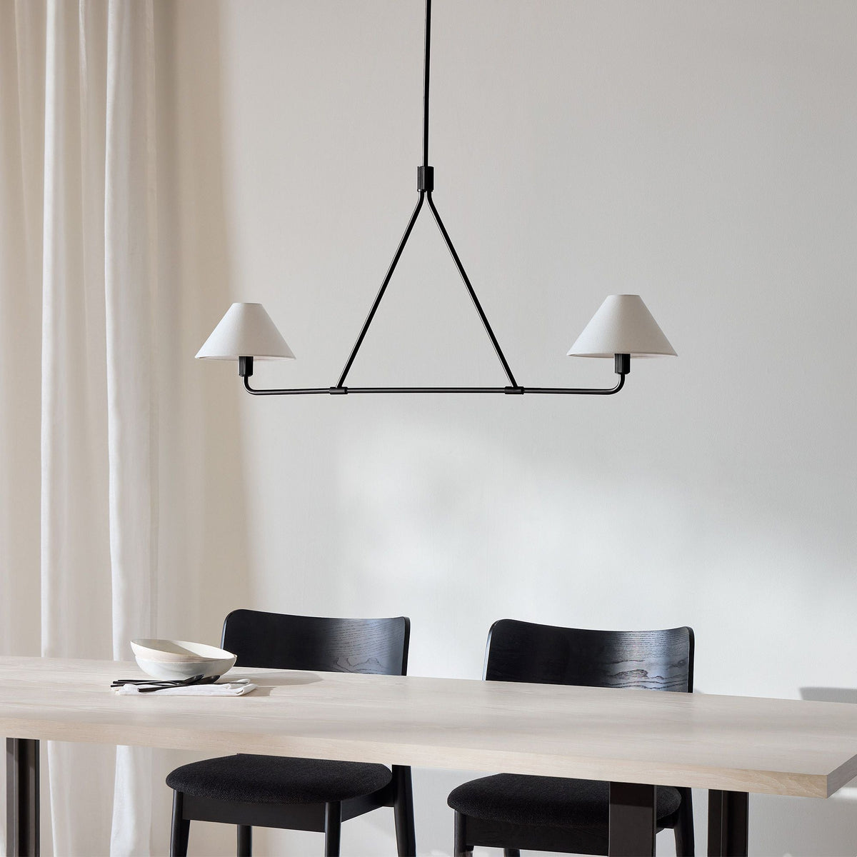Idenune Fabric Chandelier-Moonnatur