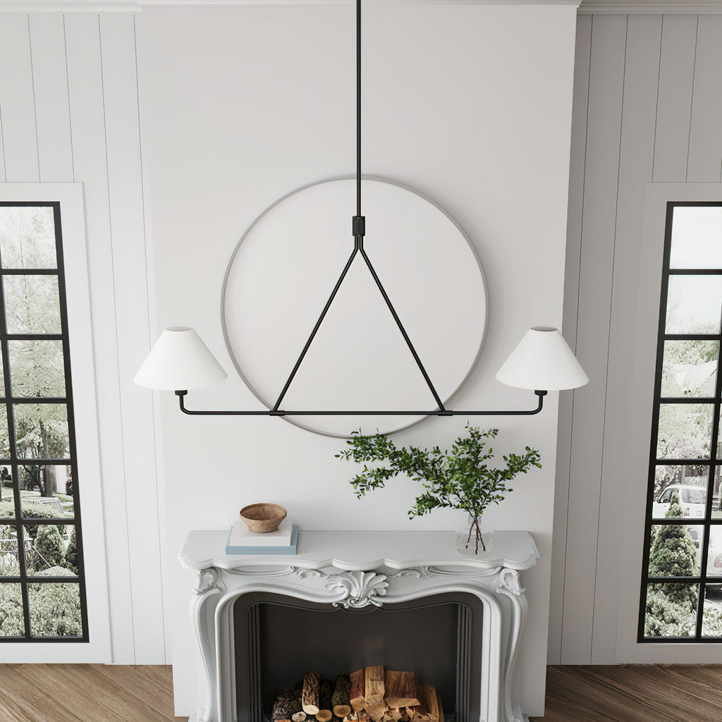 Idenune Fabric Chandelier-Moonnatur