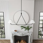 Idenune Fabric Chandelier-Moonnatur