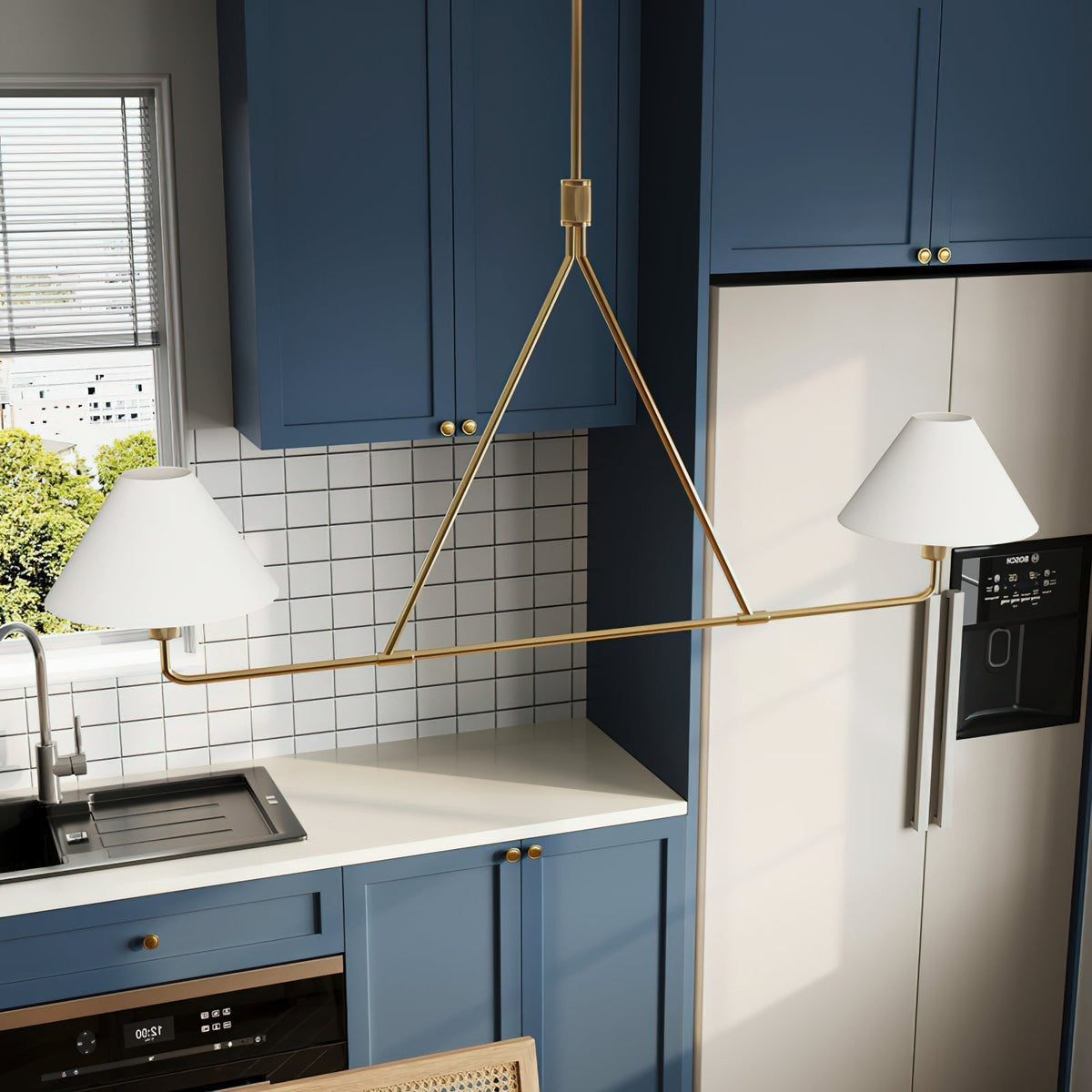 Idenune Fabric Chandelier-Moonnatur