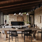 Idenune Fabric Chandelier-Moonnatur
