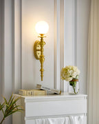 Garnelwell Brass Wall Light-Moonnatur