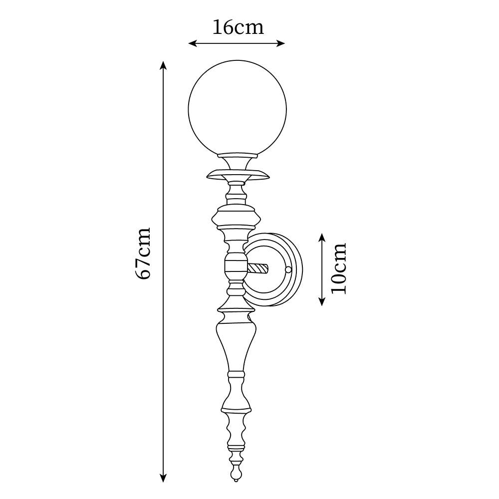Garnelwell Brass Wall Light-Moonnatur