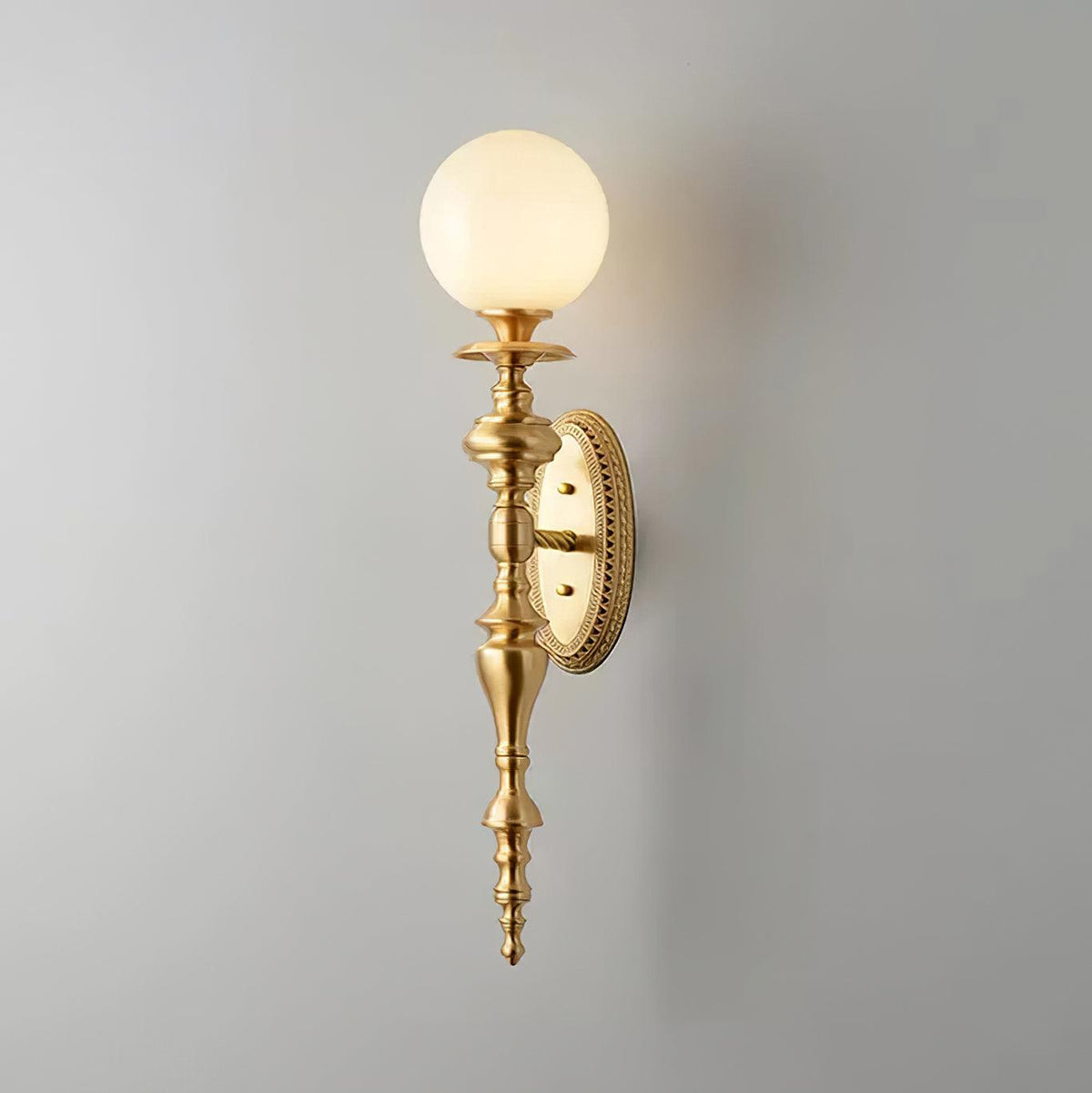 Garnelwell Brass Wall Light-Moonnatur