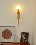 Garnelwell Brass Wall Light-Moonnatur