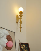 Garnelwell Brass Wall Light-Moonnatur