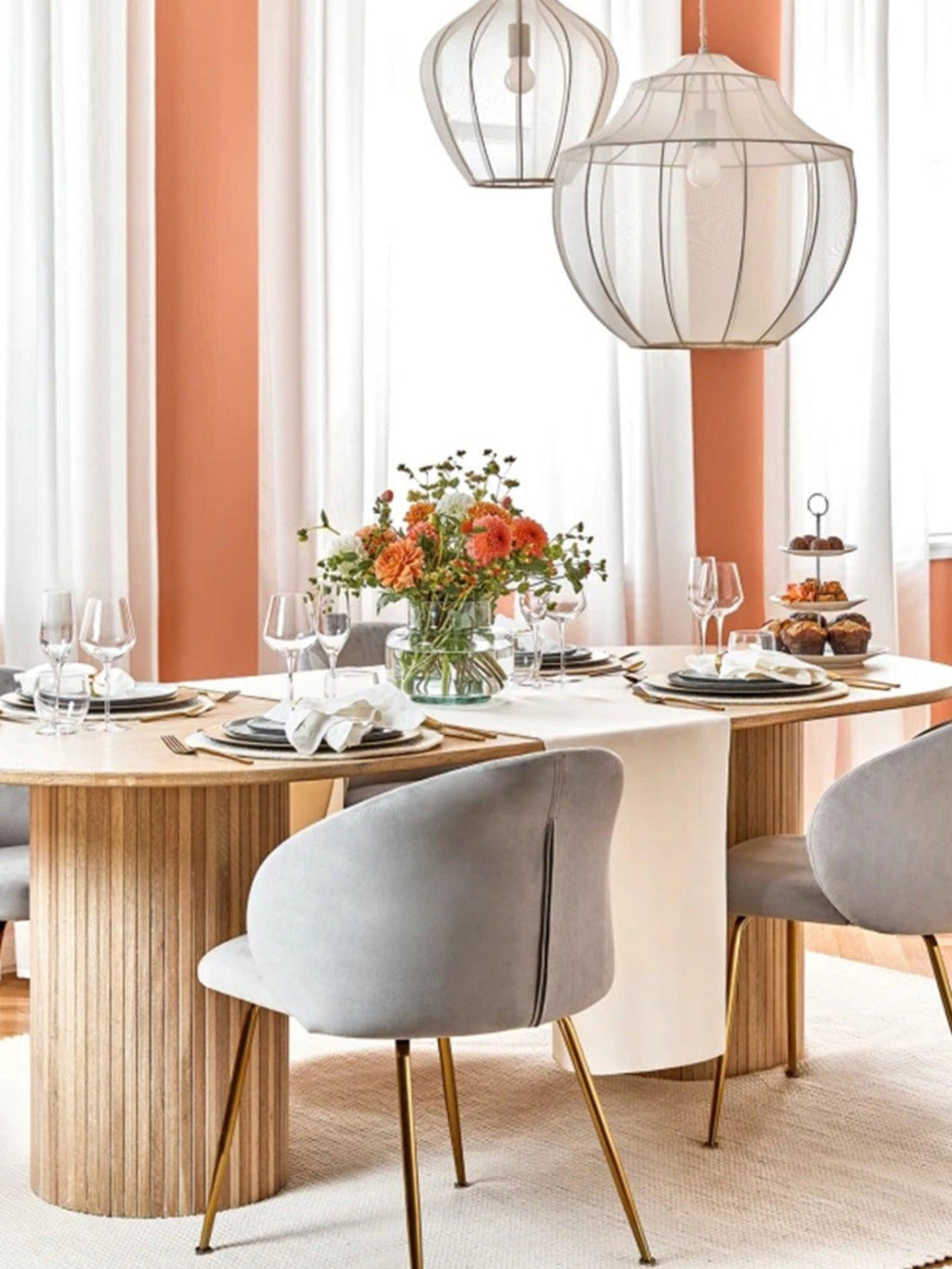 Breniel Fabric Pendant Light-Moonnatur