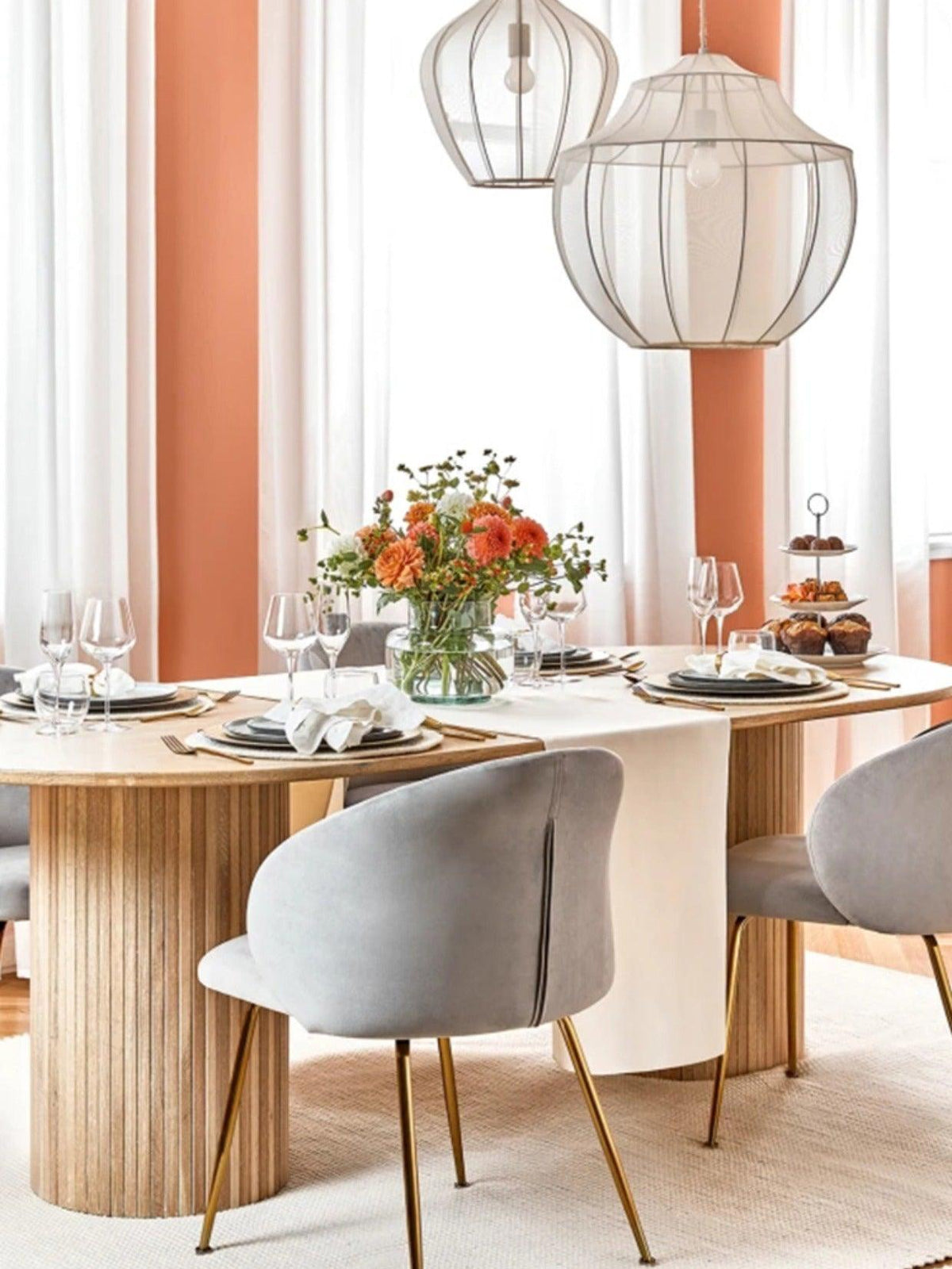 Breniel Fabric Pendant Light-Moonnatur