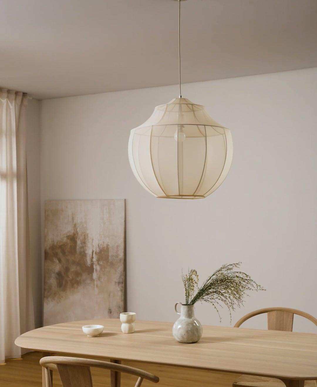 Breniel Fabric Pendant Light-Moonnatur