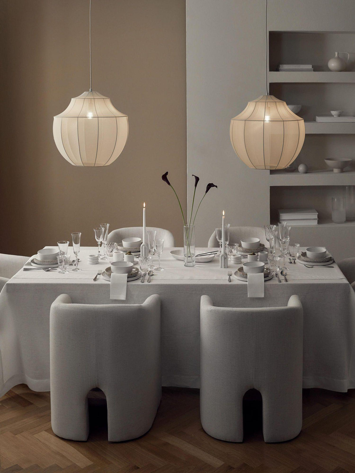 Breniel Fabric Pendant Light-Moonnatur