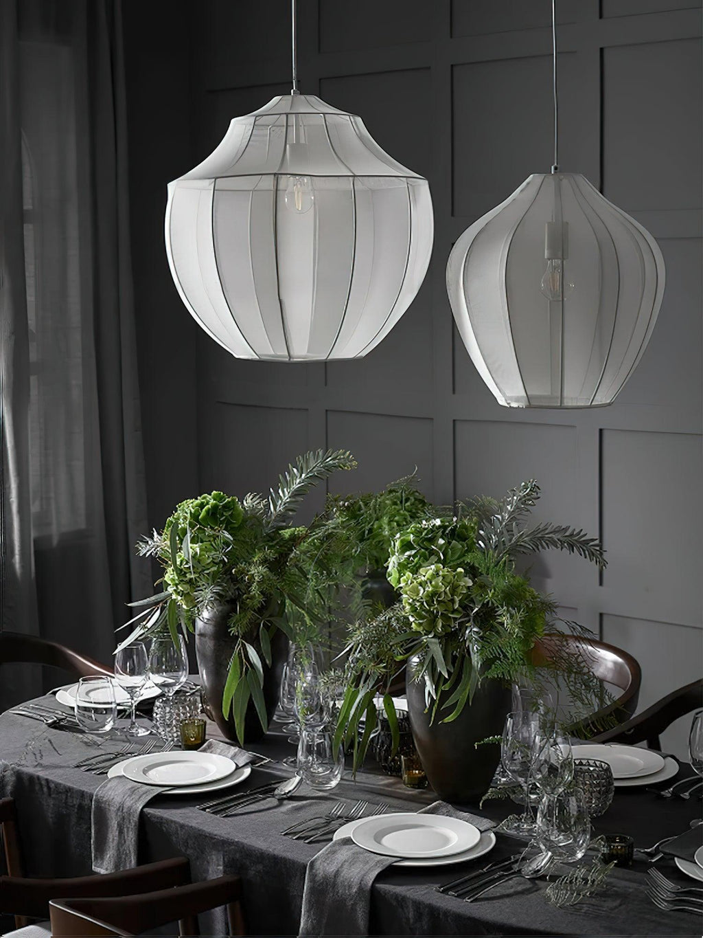 Breniel Fabric Pendant Light-Moonnatur