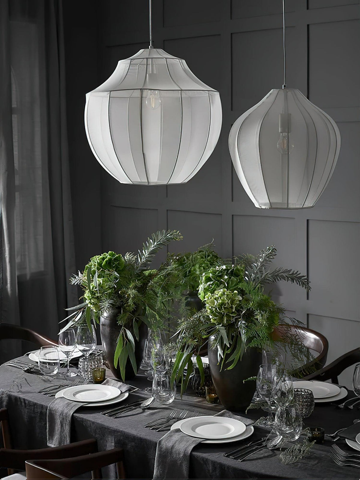 Breniel Fabric Pendant Light-Moonnatur