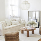 Breniel Fabric Pendant Light-Moonnatur