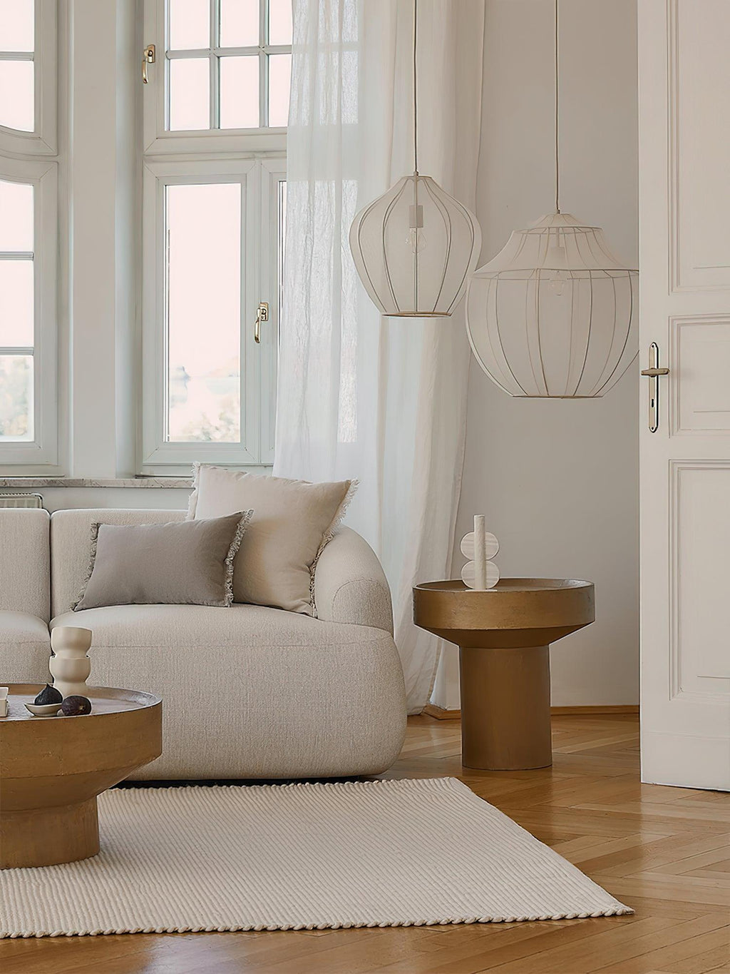 Breniel Fabric Pendant Light-Moonnatur