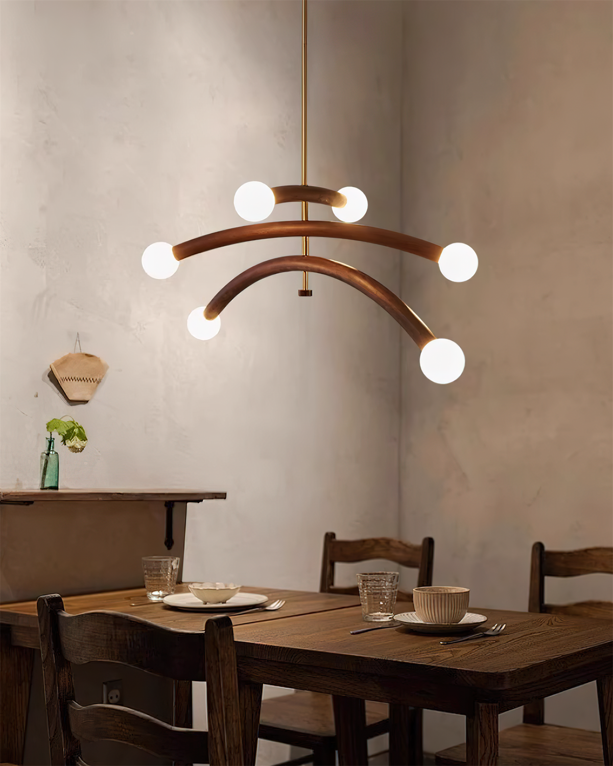 Morreliel Glass Chandelier-Moonnatur