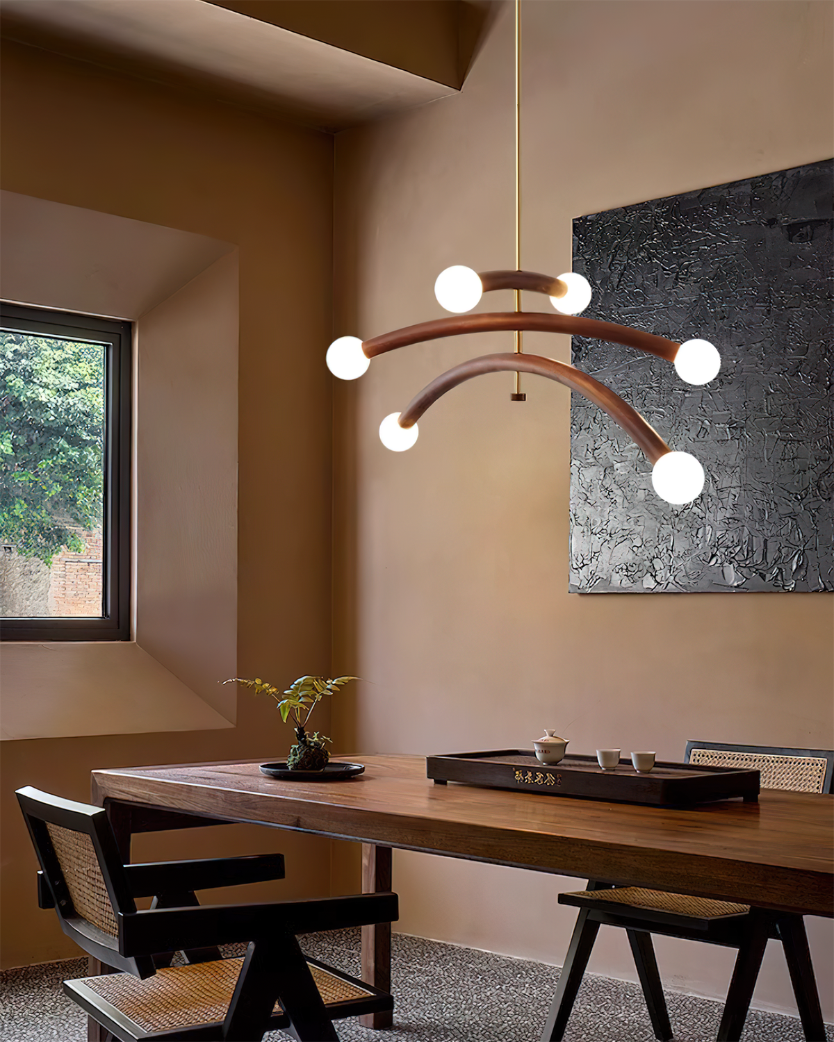 Morreliel Glass Chandelier-Moonnatur