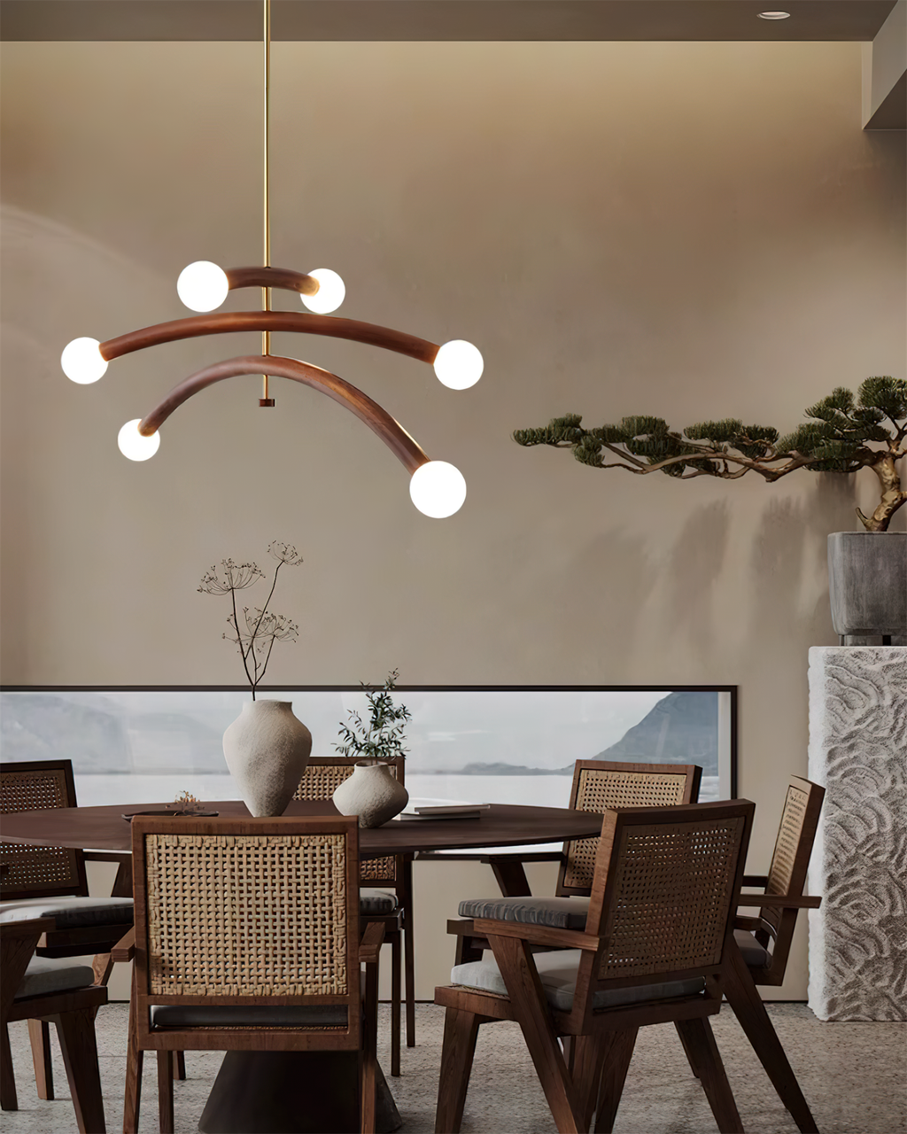 Morreliel Glass Chandelier-Moonnatur