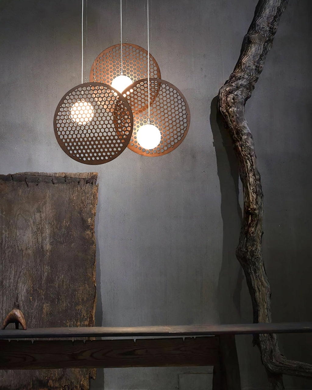 Fenniel Wood Chandelier-Moonnatur