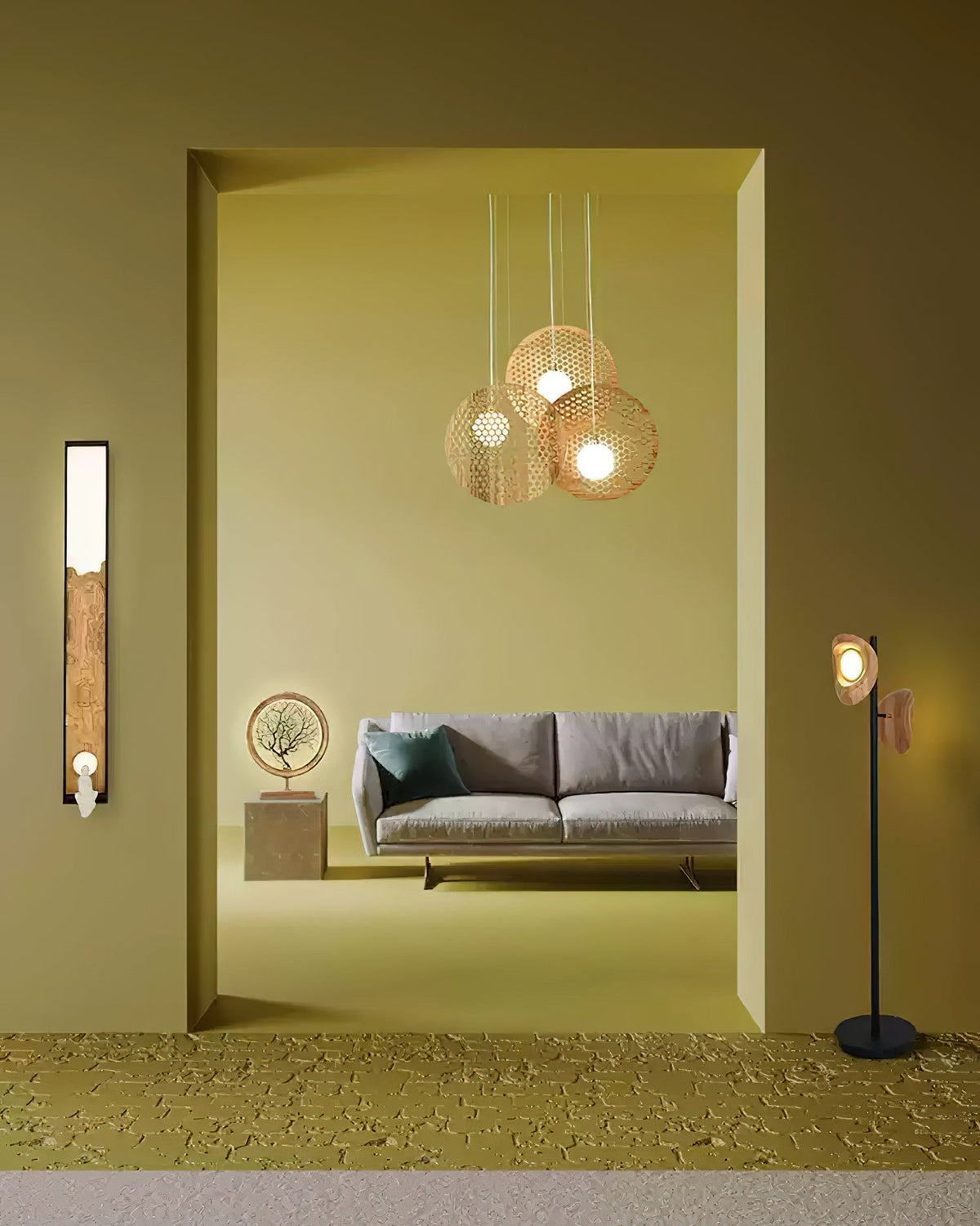 Fenniel Wood Chandelier-Moonnatur
