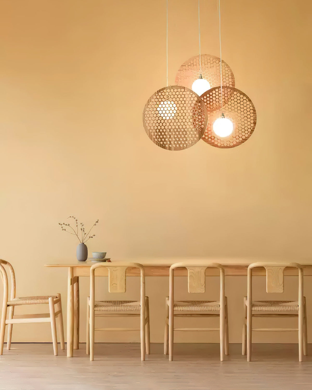 Fenniel Wood Chandelier-Moonnatur