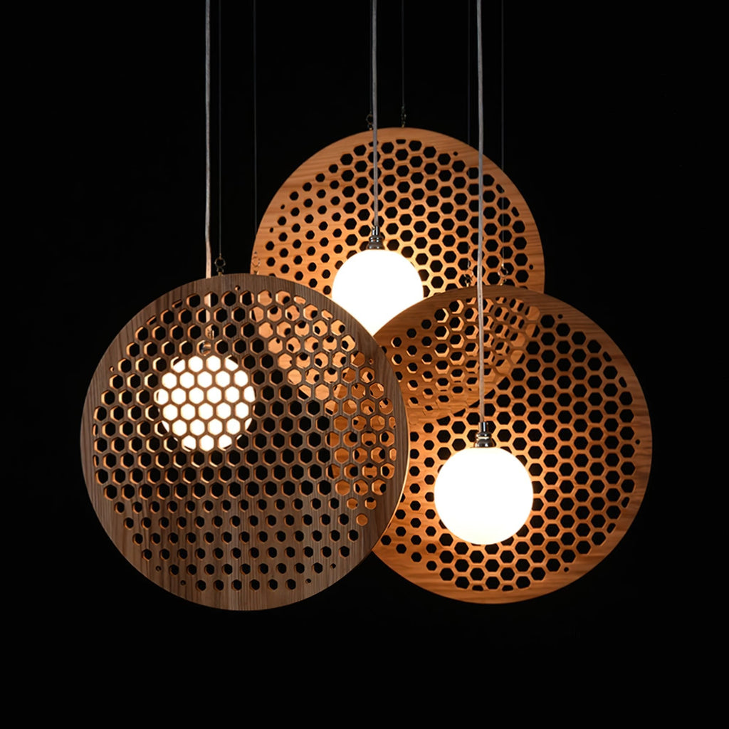 Fenniel Wood Chandelier-Moonnatur