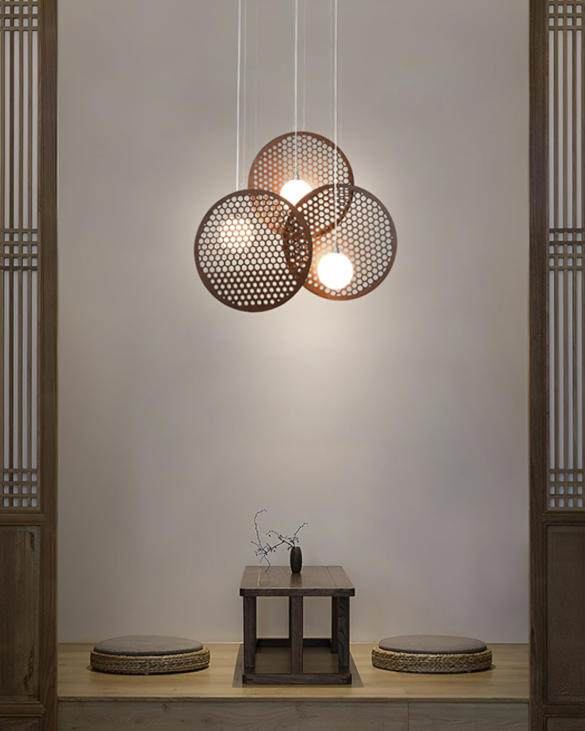 Fenniel Wood Chandelier-Moonnatur