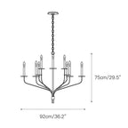 Mardenrose Brass Chandelier-Moonnatur