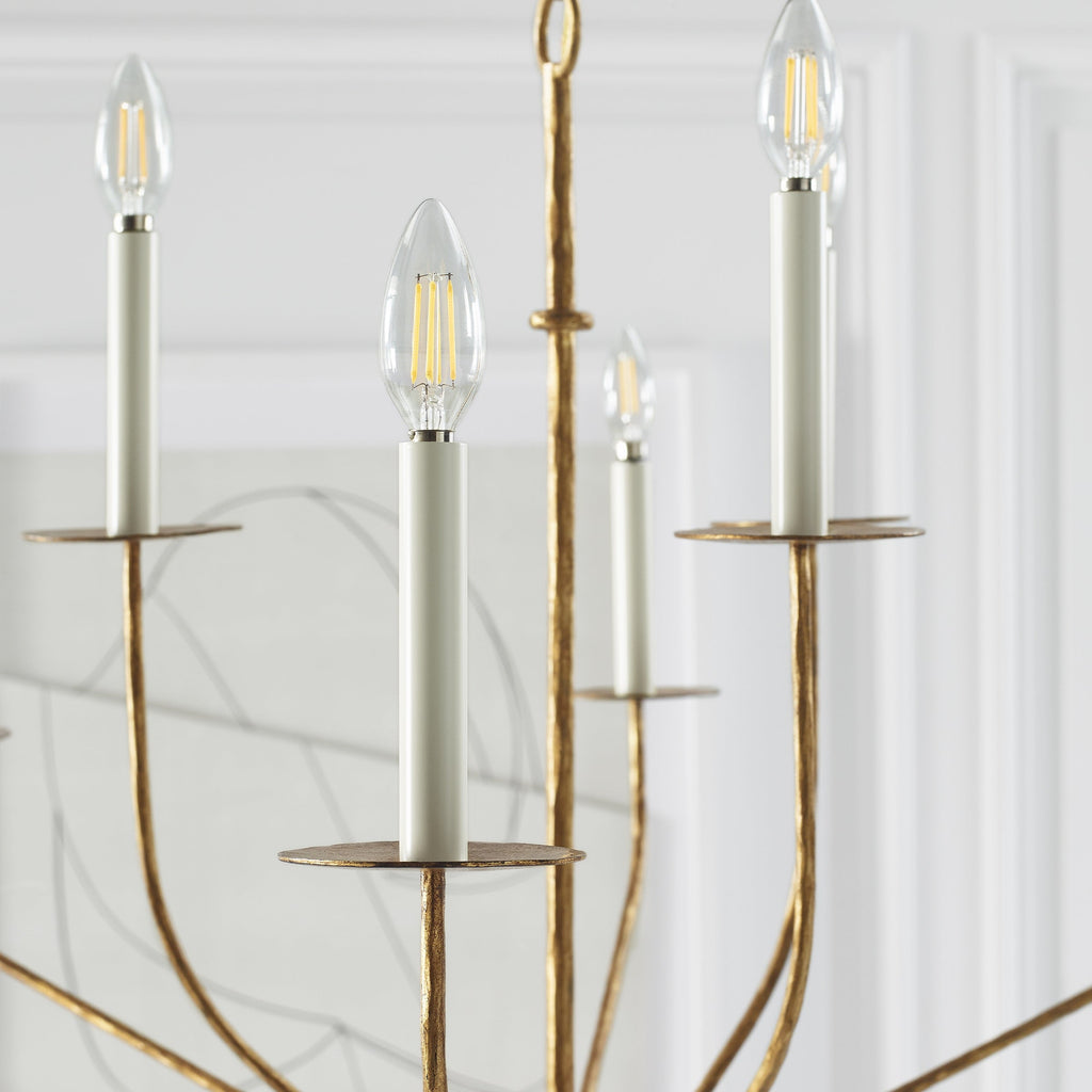 Mardenrose Brass Chandelier-Moonnatur