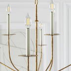 Mardenrose Brass Chandelier-Moonnatur