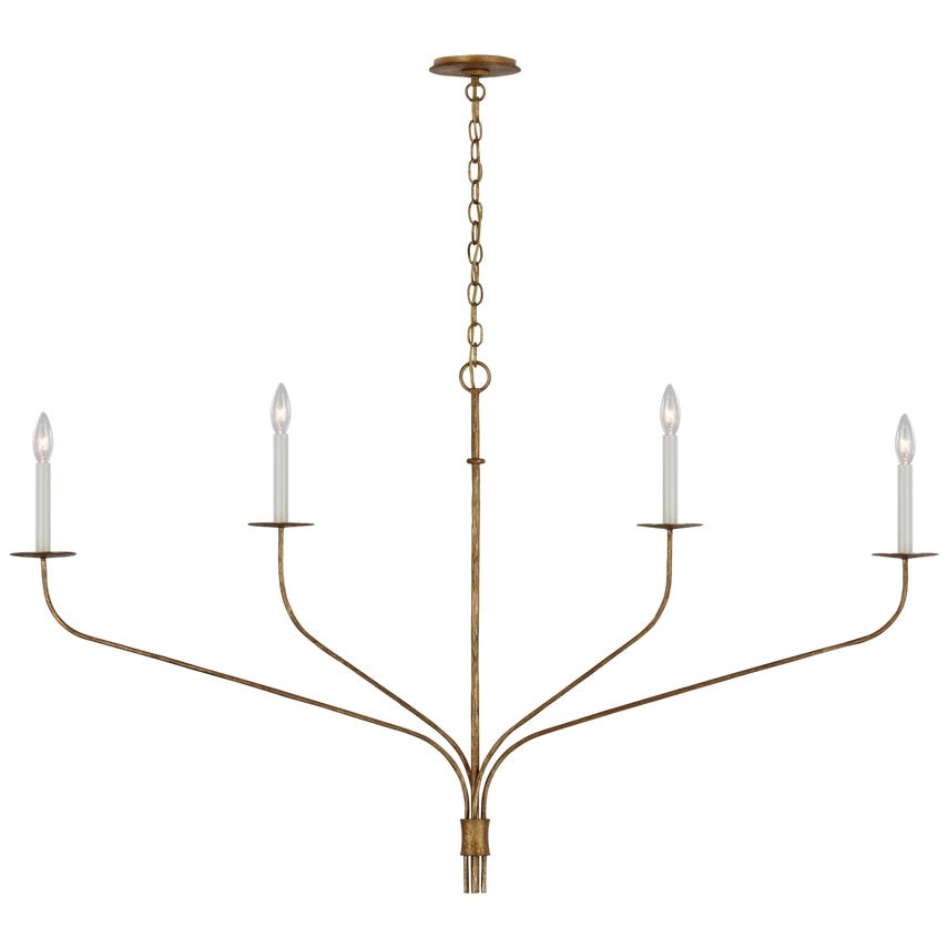 Mardenrose Brass Chandelier-Moonnatur