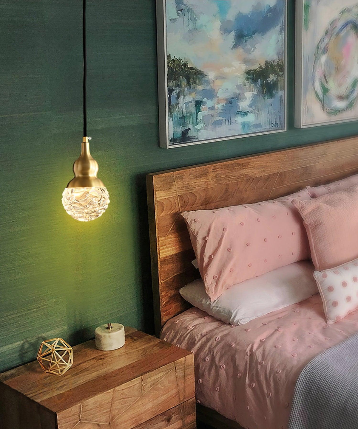 Norrenara Glass Pendant Light-Moonnatur