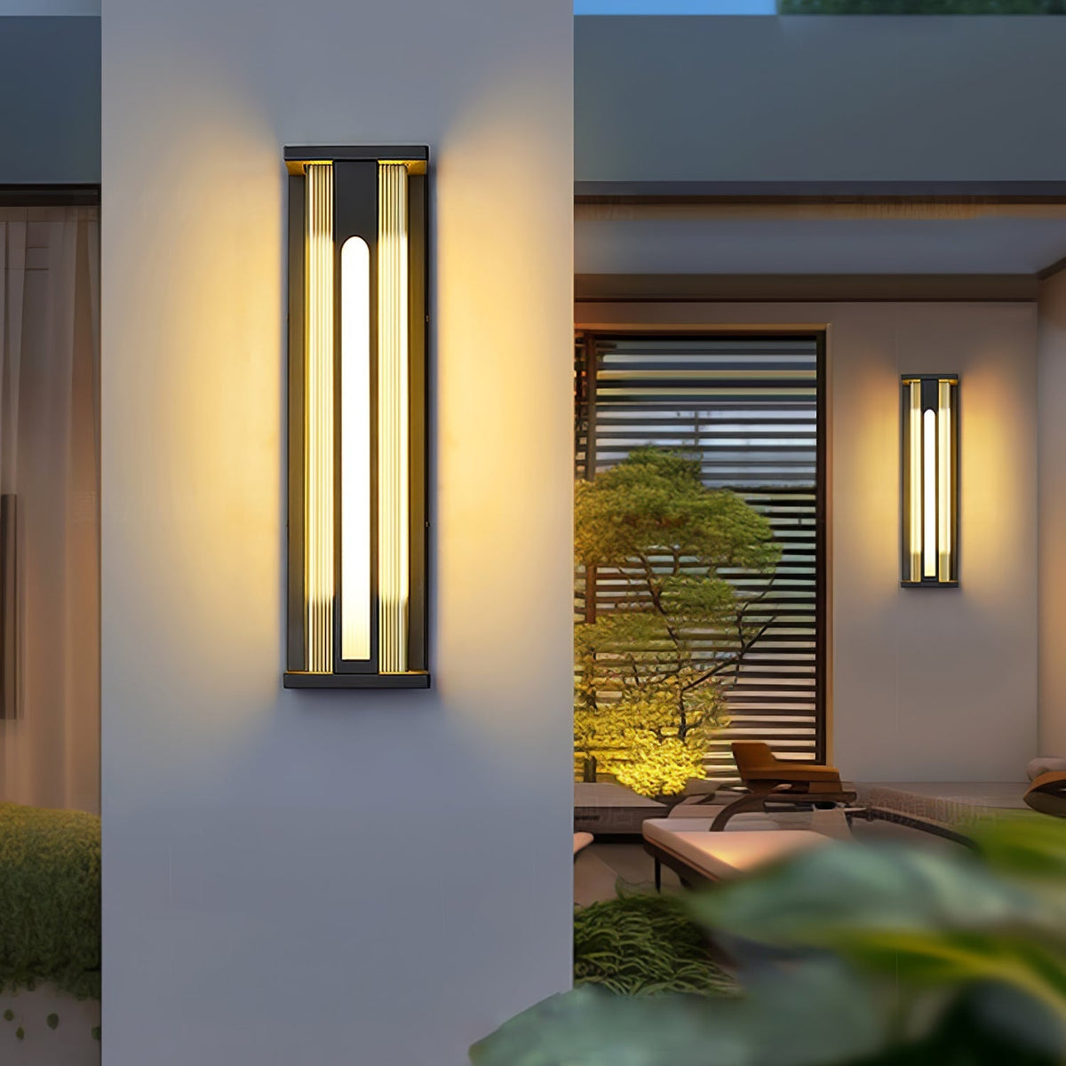 Hadrina Stainless Steel Wall Light-Moonnatur