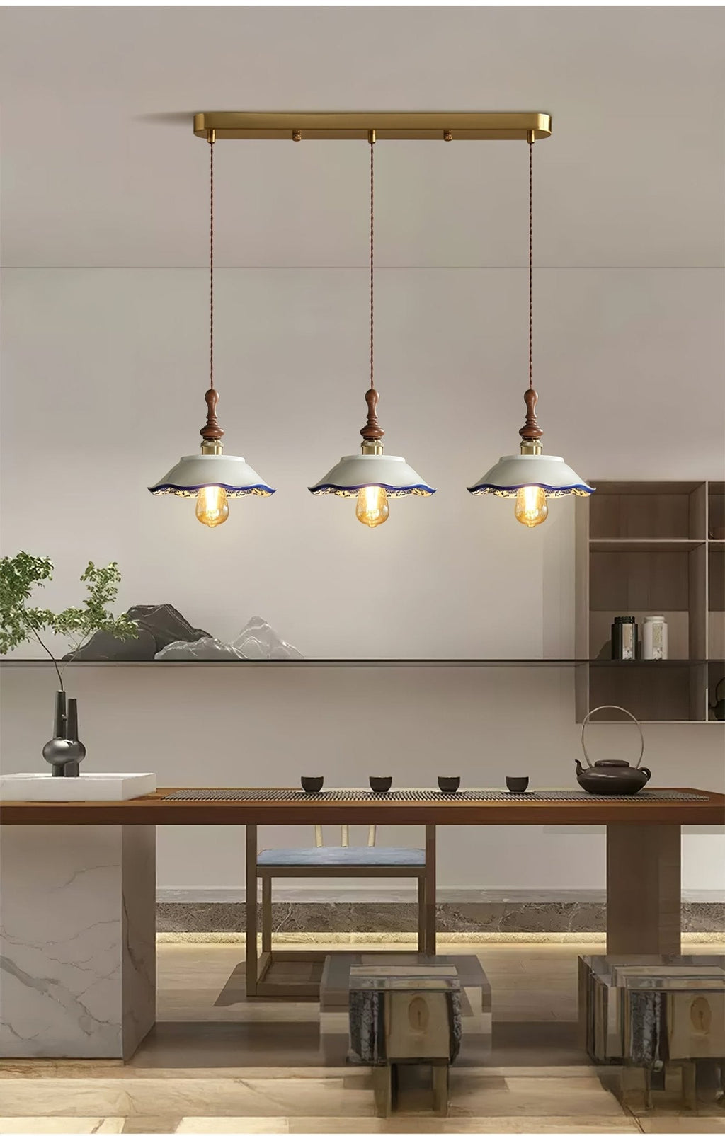 Cumberelia Ceramic Pendant Light-Moonnatur