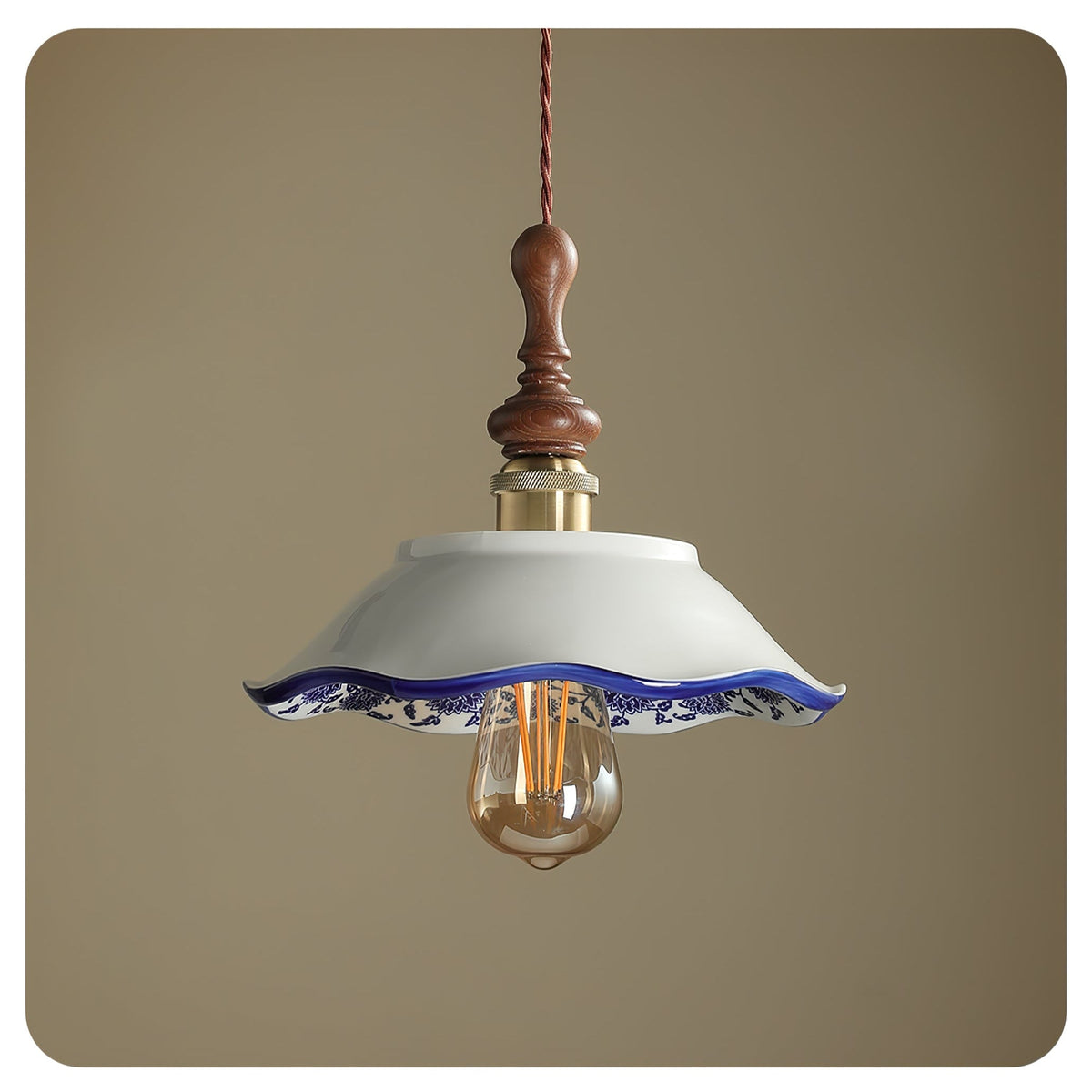 Cumberelia Ceramic Pendant Light-Moonnatur