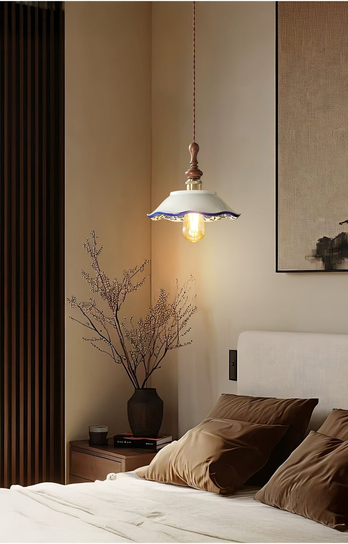 Cumberelia Ceramic Pendant Light-Moonnatur