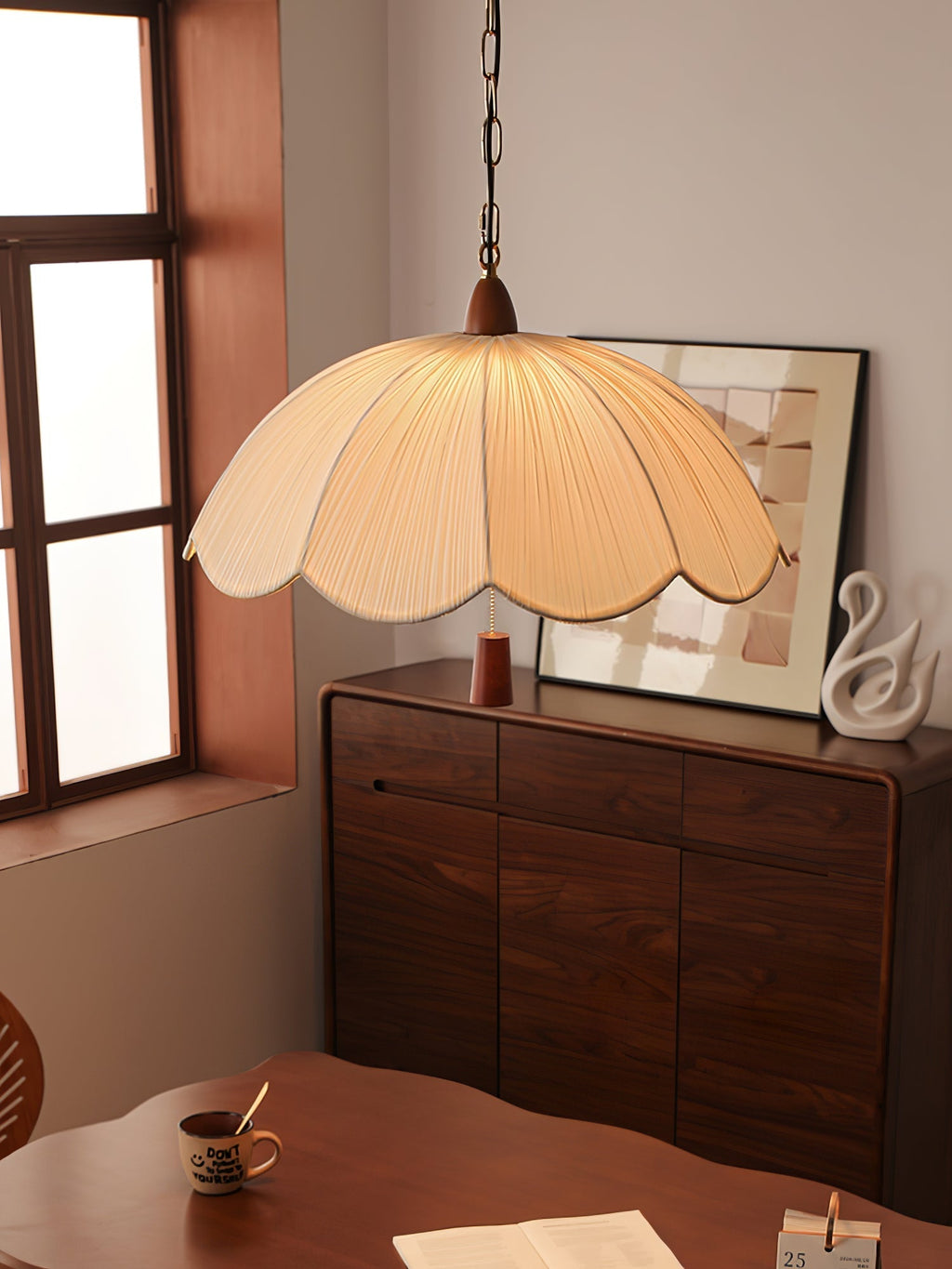 Carnelgrove Fabric Pendant Light-Moonnatur