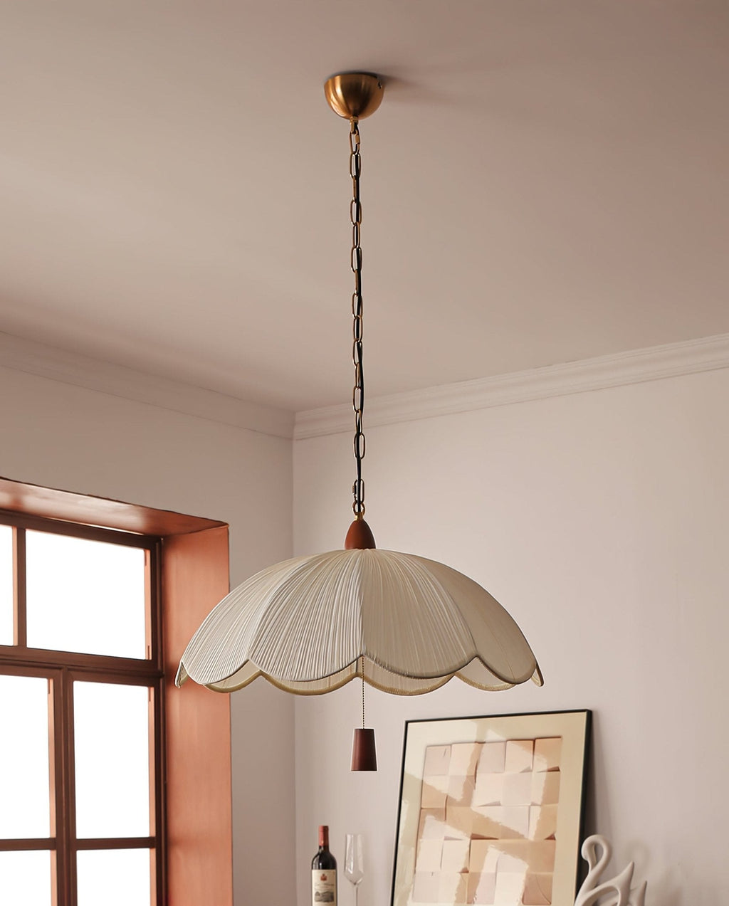 Carnelgrove Fabric Pendant Light-Moonnatur