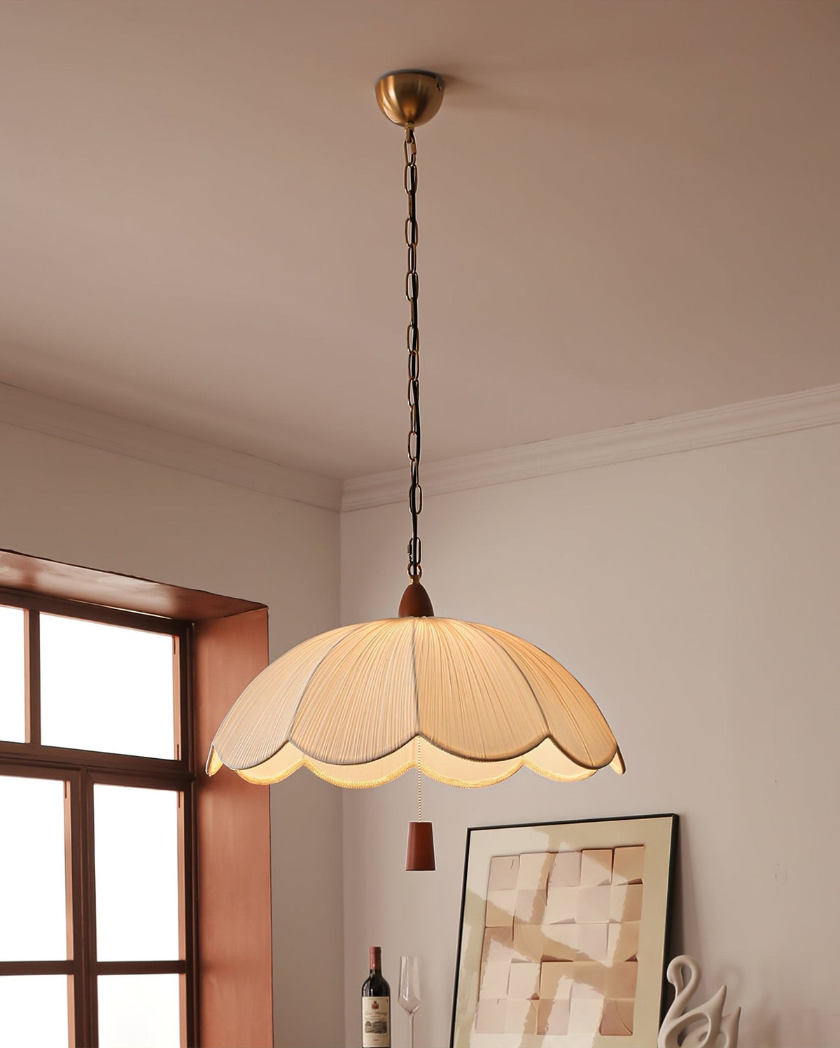 Carnelgrove Fabric Pendant Light-Moonnatur