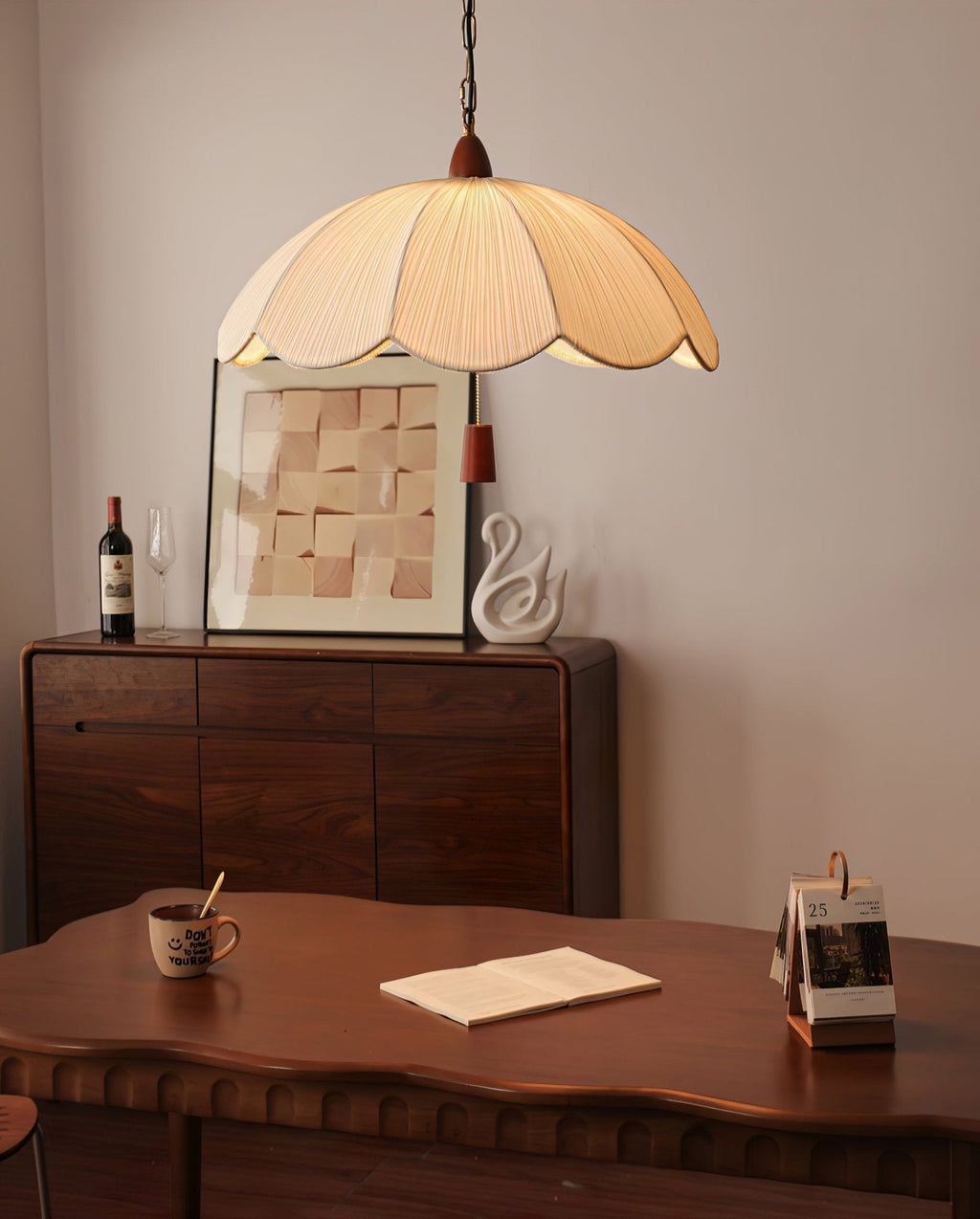 Carnelgrove Fabric Pendant Light-Moonnatur